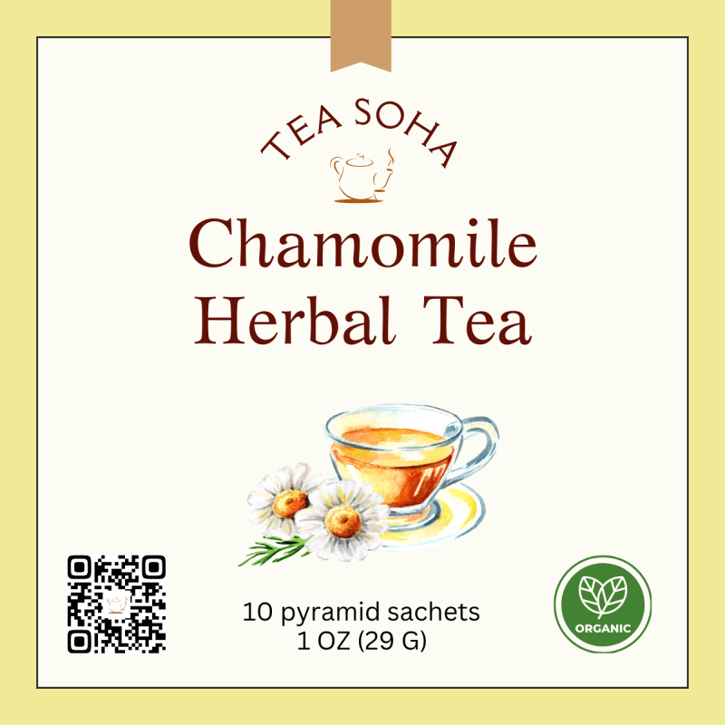 Chamomile Herbal Tea, Teabag Sachets